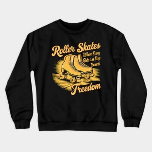 Orange and Black Roller Skates: A Symbol of Freedom and Joy Crewneck Sweatshirt